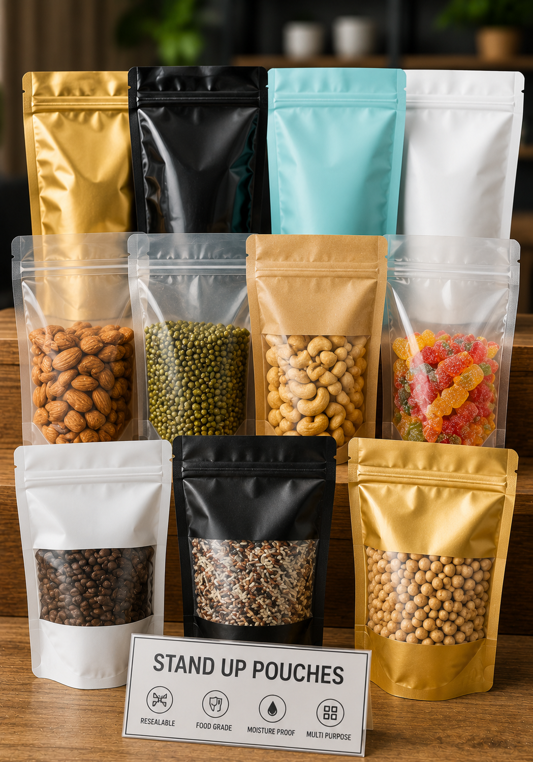 Stand-up Pouches - Harmonix Trading Pvt. Ltd.